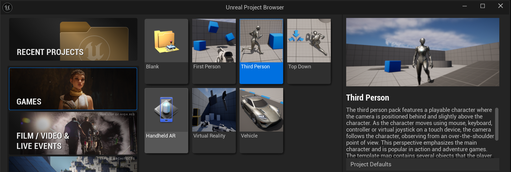 Third Person Project